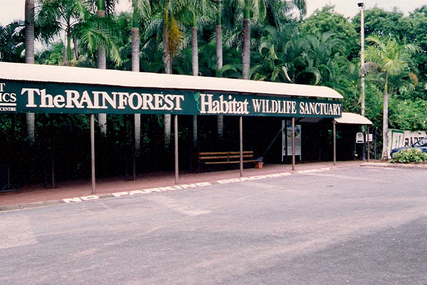 An image of the old Rainforest Habitat Bus Zone